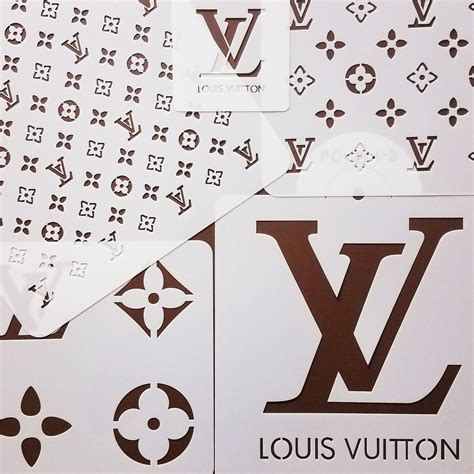 louis vuitton stencil for cake|lv stencils designs printable.